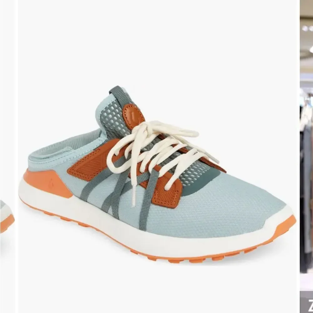 OluKai Manele Golf Shoe Pale Moss/Molten Orange 11.5 - Picture 10 of 10